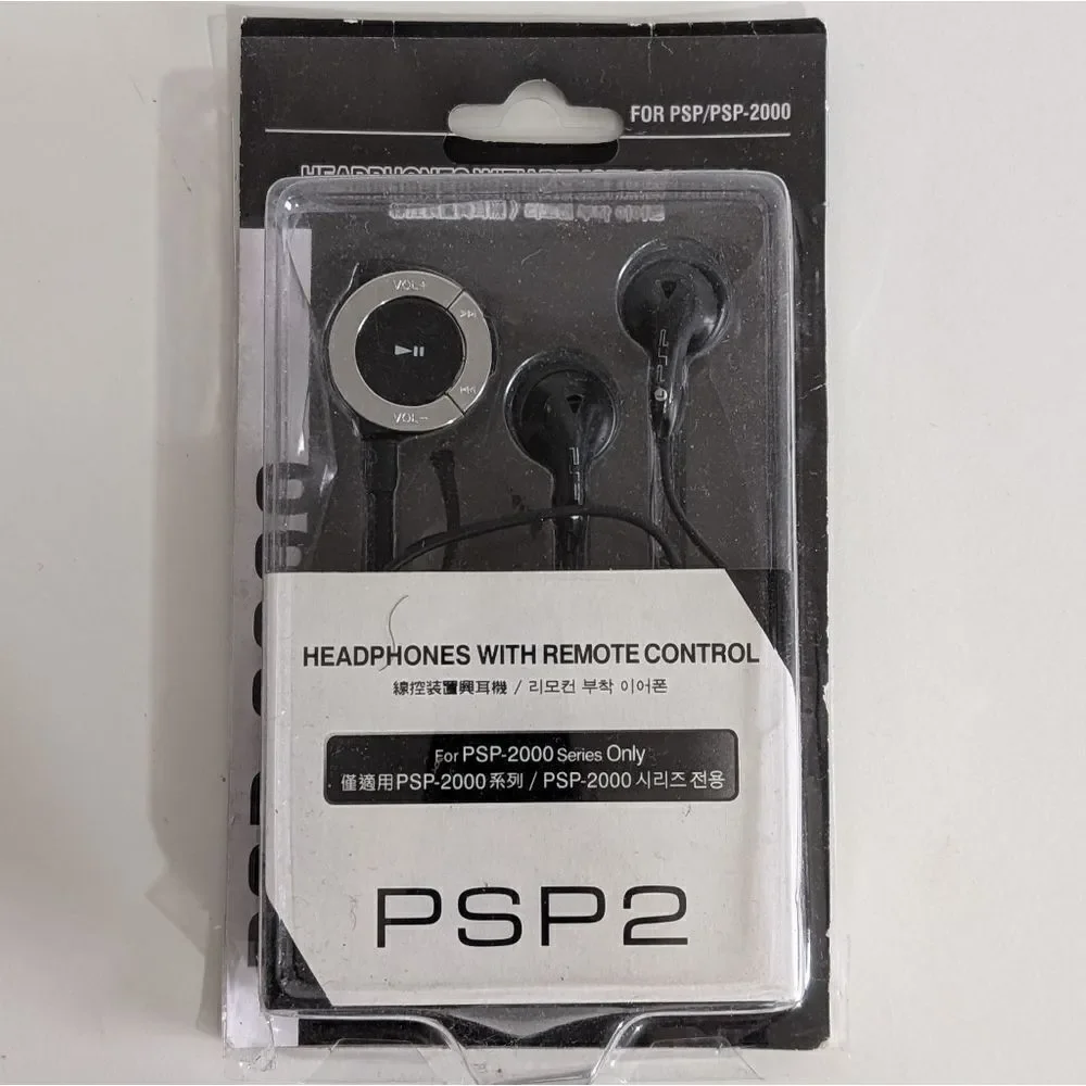 New Psp headset with remote control for PSP 2000